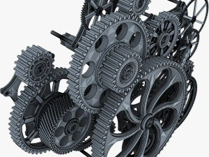 gear mechanism v 1 3D Model