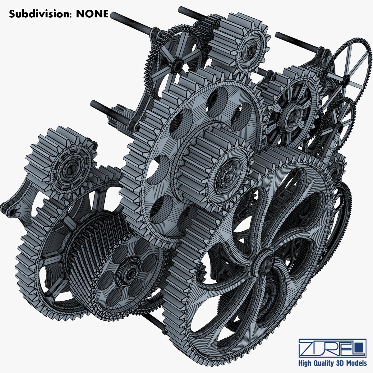 Arrangement Of Gears 3d model 3ds Max files free download - modeling 48813  on CadNav