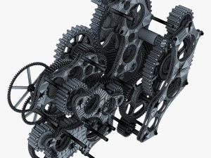 gear mechanism v 1 3D Model