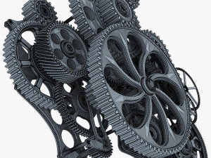 gear mechanism v 1 3D Model