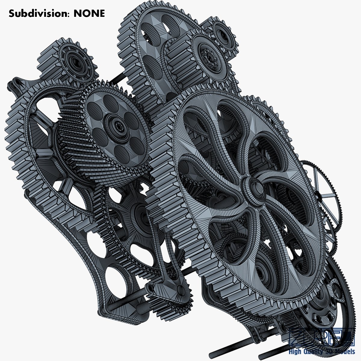 gear Free 3D Model in Parts 3DExport