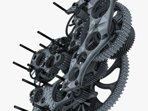 gear mechanism v 1 3D Model