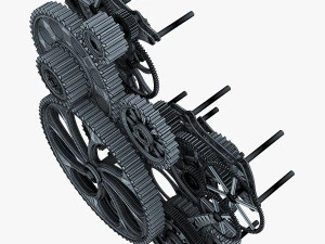 gear mechanism v 1 3D Model