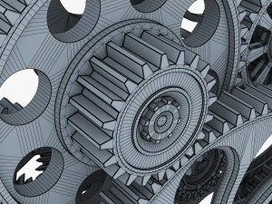 gear mechanism v 1 3D Model