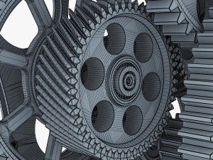 gear mechanism v 1 3D Model
