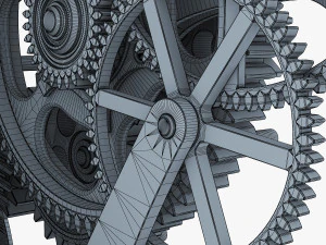gear mechanism v 1 3D Model