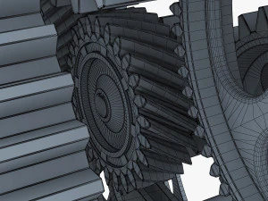 gear mechanism v 1 3D Model