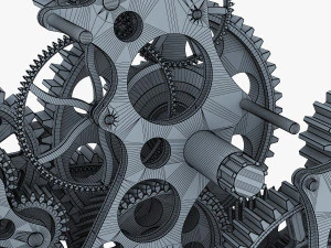 gear mechanism v 1 3D Model