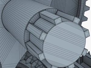 gear mechanism v 1 3D Model