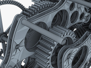 gear mechanism v 1 3Dモデル