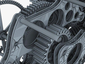 gear mechanism v 1 3D Model