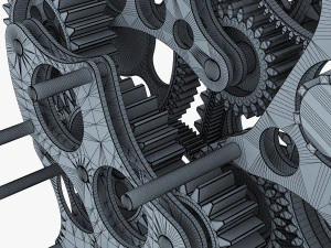 gear mechanism v 1 3D Model