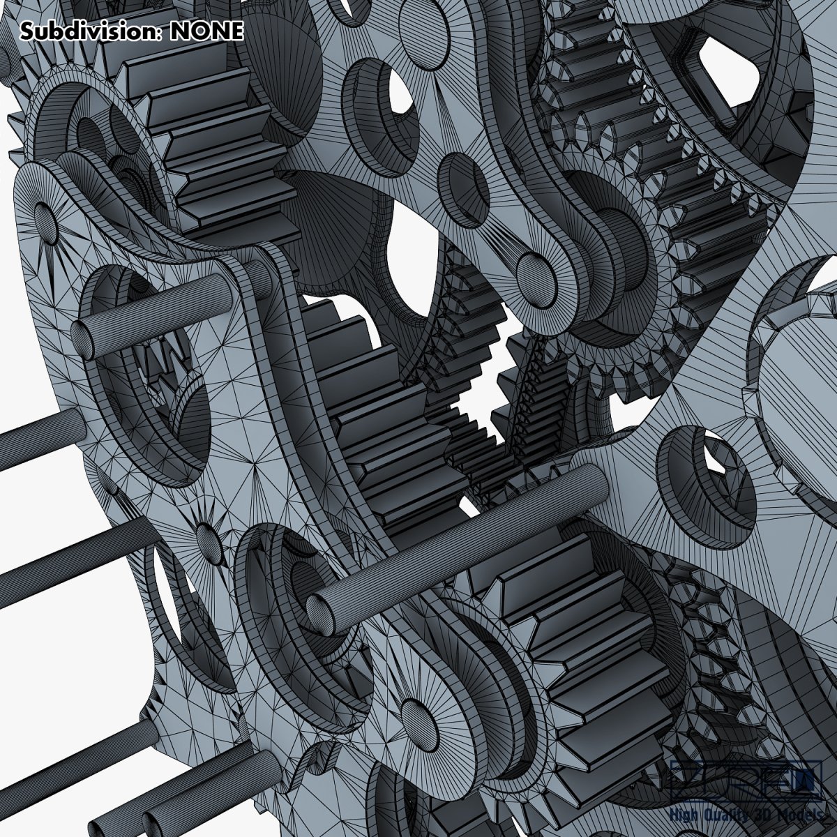 gear Free 3D Model in Parts 3DExport