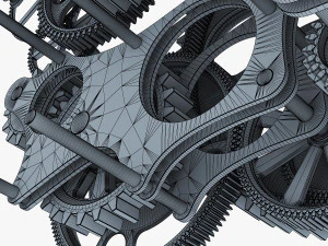 gear mechanism v 1 3D Model