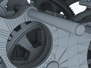 gear mechanism v 1 3D Model