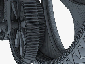 gear mechanism v 1 3D Model