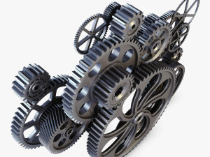 gear mechanism v 2 3D 模型