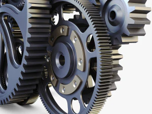 gear mechanism v 2 3D Model