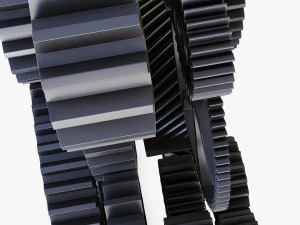 gear mechanism v 2 3D Model