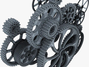 gear mechanism v 2 3D Model