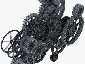 gear mechanism v 2 3D 模型