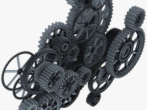 gear mechanism v 2 3D Model