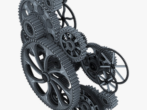 gear mechanism v 2 3D 模型