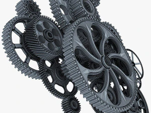 gear mechanism v 2 3D Model