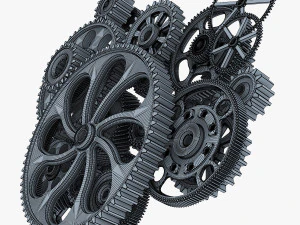 gear mechanism v 2 3D Model