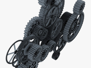 gear mechanism v 2 3D 模型