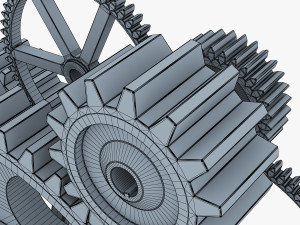 gear mechanism v 2 3D 模型