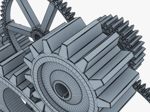 gear mechanism v 2 3D Model