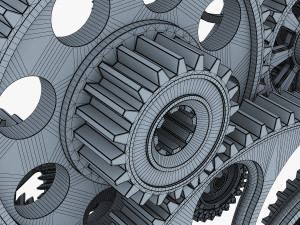 gear mechanism v 2 3D 模型