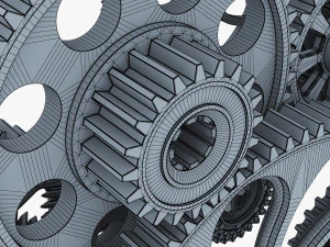 gear mechanism v 2 3D Model