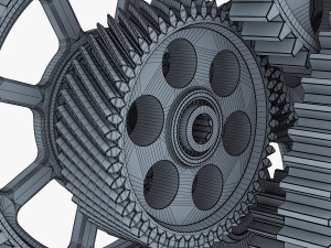 gear mechanism v 2 3D 模型