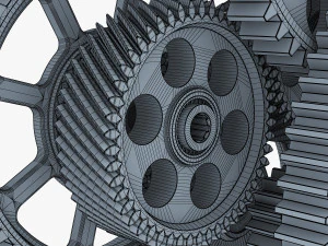 gear mechanism v 2 3D Model
