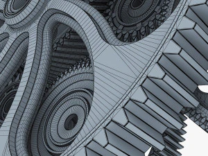 gear mechanism v 2 3D Model