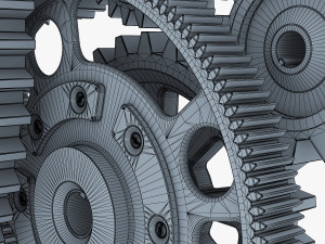 gear mechanism v 2 3D 模型