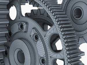 gear mechanism v 2 3D Model