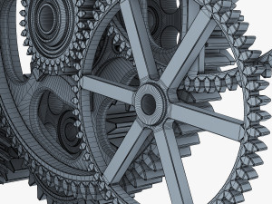 gear mechanism v 2 3D 模型