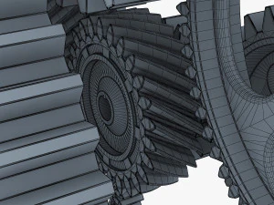 gear mechanism v 2 3D Model