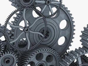 gear mechanism v 2 3D Model