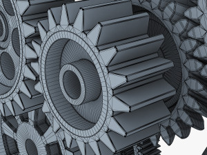 gear mechanism v 2 3D 模型