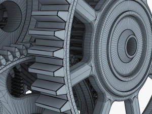 gear mechanism v 2 3D Model