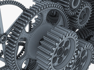gear mechanism v 2 3D 模型