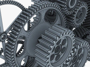 gear mechanism v 2 3D Model