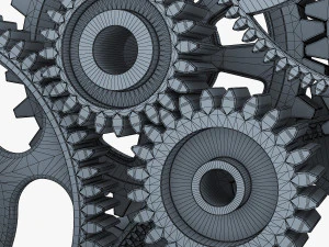 gear mechanism v 2 3D Model