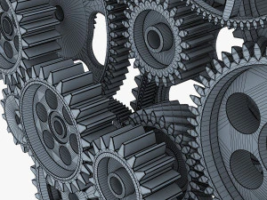 gear mechanism v 2 3D Model