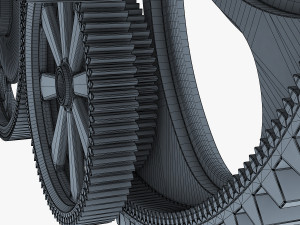 gear mechanism v 2 3D 模型