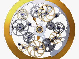 mecanismo de rel&oacute;gio v 1 Modelo 3D